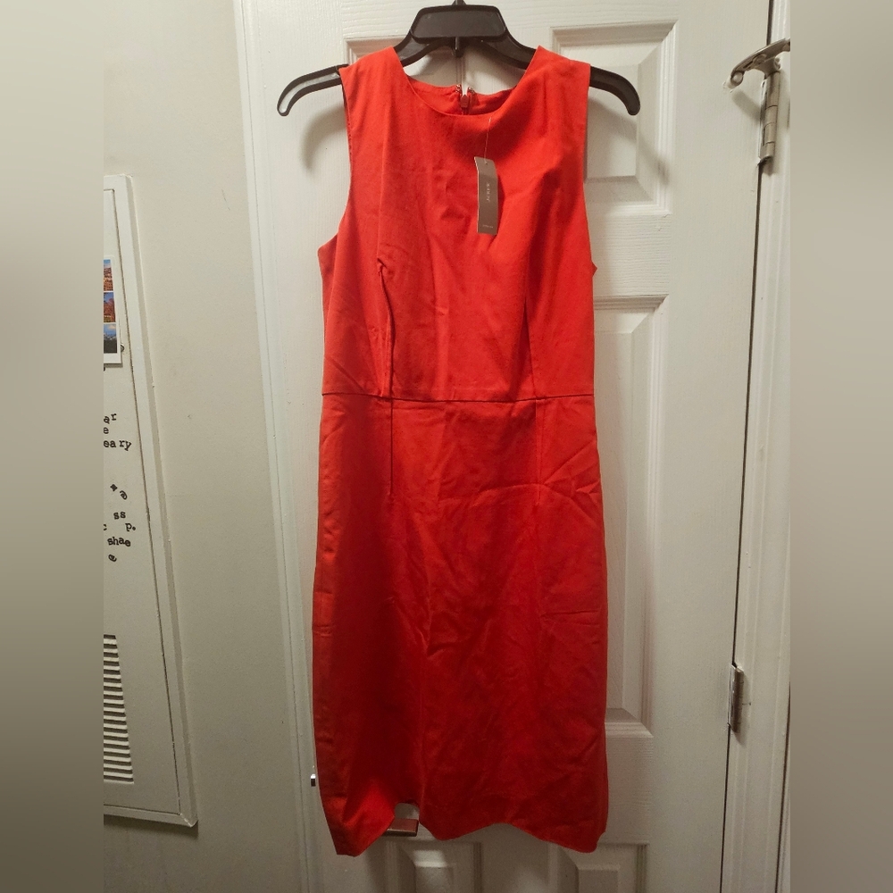J. Crew Red Sheath Dress NWT